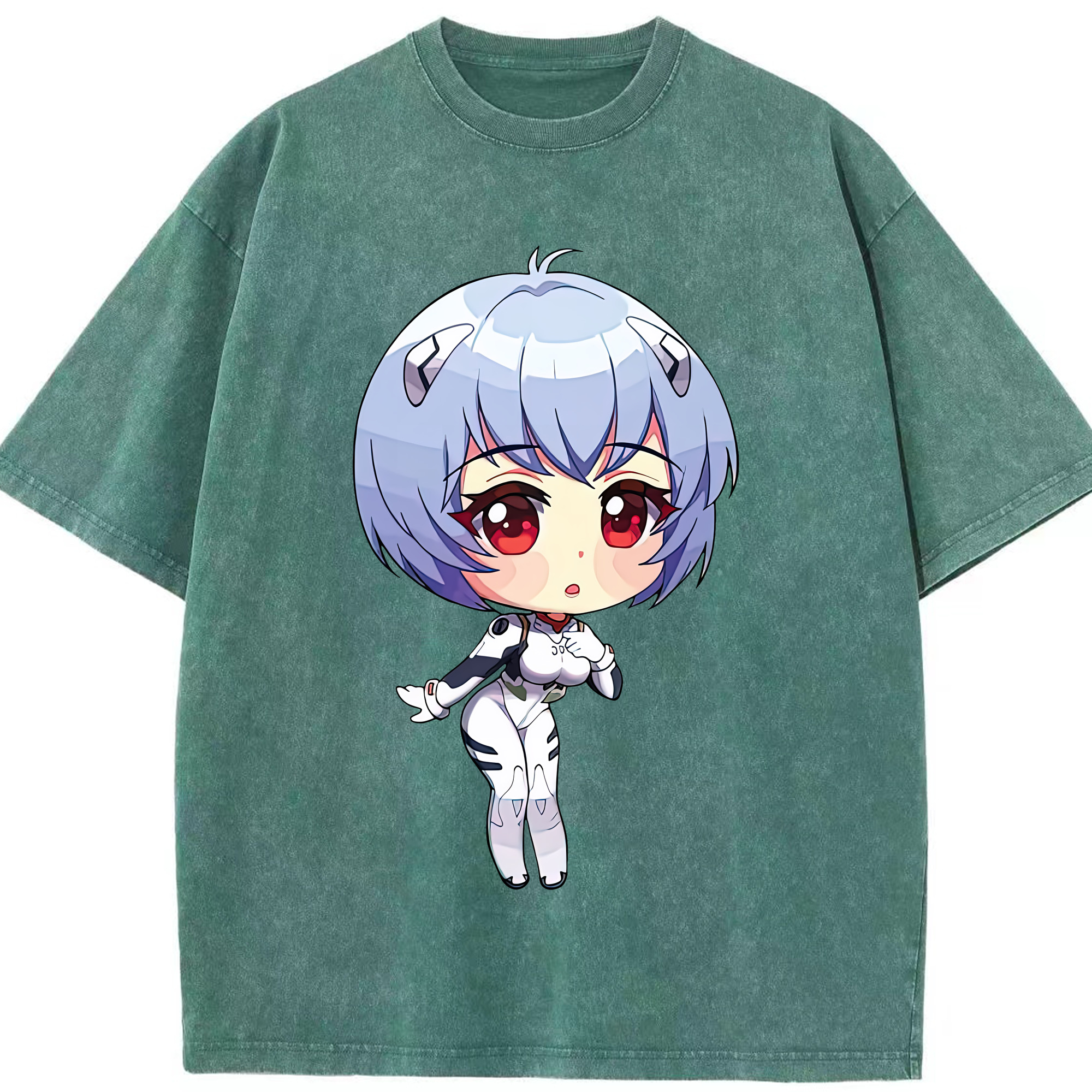 （画像用） EVA 新世紀エヴァンゲリオン 綿100% ヴィンテージ風 半袖Tシャツ（フロントプリント）